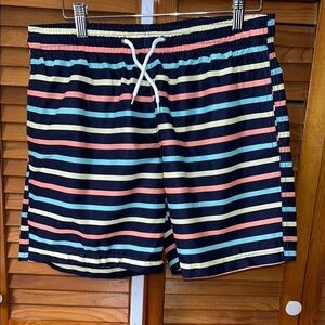 Nova Men Striped Swim Trunks Size Large